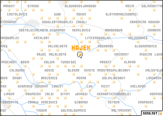 map of Hájek