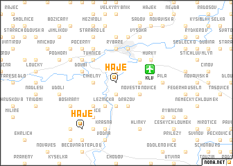 map of Háje