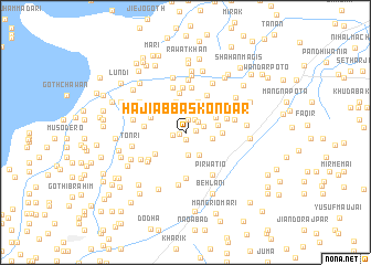 map of Hāji Abbās Kondar