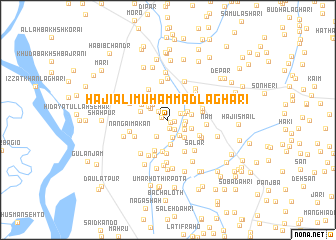 map of Hāji Ali Muhammad Laghāri