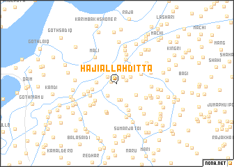 map of Hāji Allāh Ditta