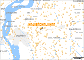 map of Hāji Bachal Khān