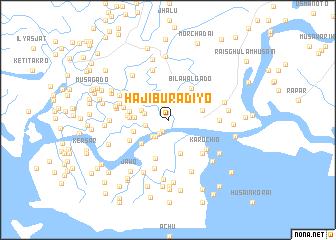 map of Hāji Burādiyo
