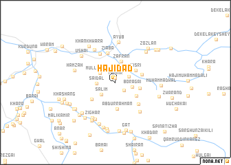 map of Hāji Dād
