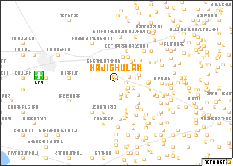 map of Hāji Ghulām