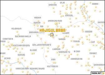 map of Hāji Gul Bāba