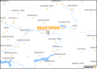 map of Hajigyŏng-ni
