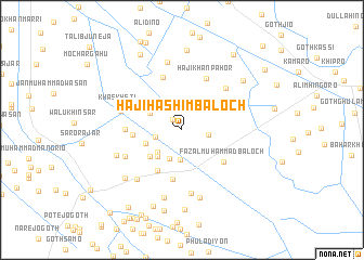 map of Hāji Hāshim Baloch