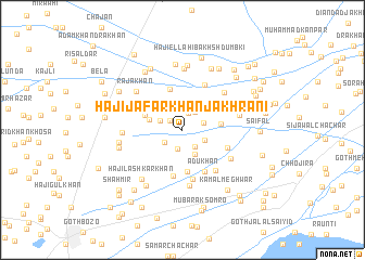 map of Hāji Jāfar Khān Jakhrāni