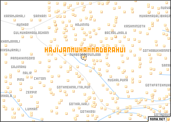 map of Hāji Jān Muhammad Brāhui