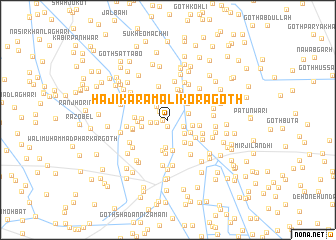 map of Hāji Karam Ali Korā Goth