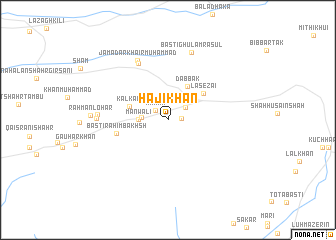 map of Hāji Khān