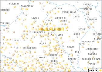 map of Haji Lāl Khān