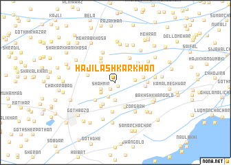 map of Hāji Lashkar Khān