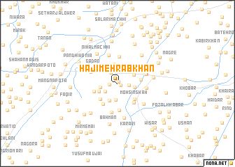 map of Hāji Mehrāb Khān