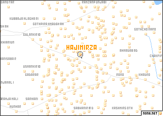 map of Hāji Mirza