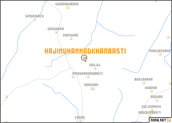 map of Hāji Muhammad Khān Basti