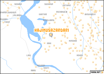 map of Hāji Mūsa Zardāri