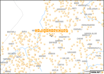 map of Hāji Qamar Khurd