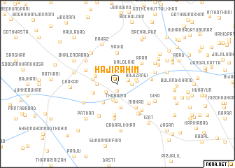 map of Hāji Rahīm