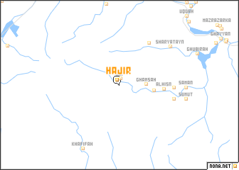 map of Ḩājir
