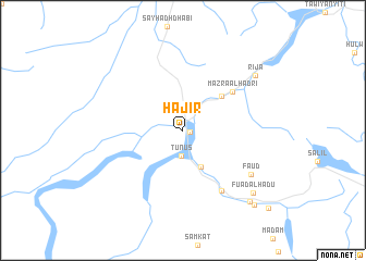 map of Ḩājir
