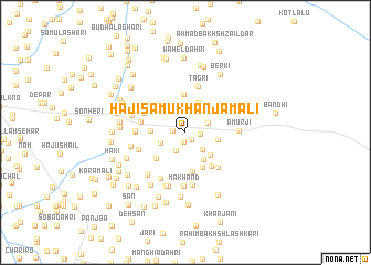 map of Hāji Samu Khān Jamāli