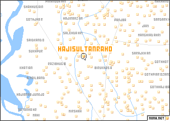 map of Hāji Sultān Rāho