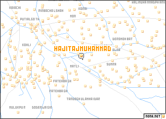 map of Hāji Tāj Muhammad