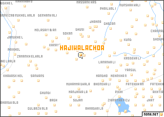 map of Hājiwāla Choa