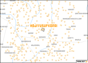 map of Hāji Yusuf Korāi