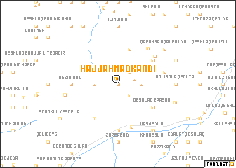 map of Ḩājj Aḩmad Kandī