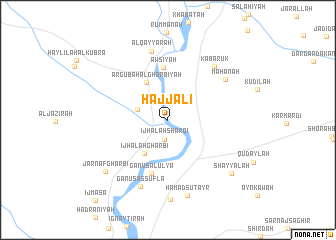 map of Ḩājj ‘Alī