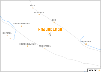map of Ḩājj Bolāgh