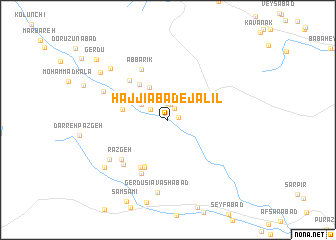 map of Ḩājjīābād-e Jalīl