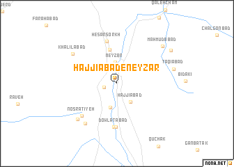 map of Ḩājjīābād-e Neyzār