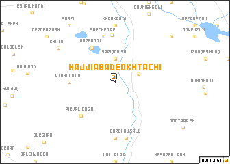 map of Ḩājjīābād-e Okhtāchī