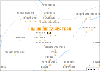 map of Ḩājjīābād-e Zīāratgāh
