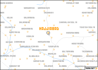 map of Ḩājjīābād