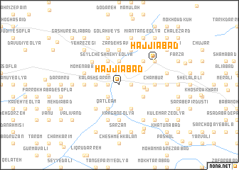 map of Ḩājjīābād