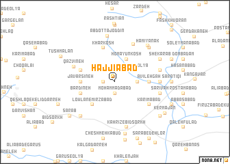 map of Ḩājjīābād