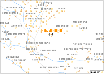 map of Ḩājjīābād