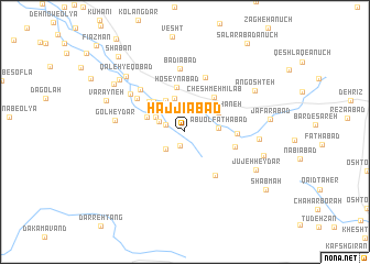 map of Ḩājjīābād