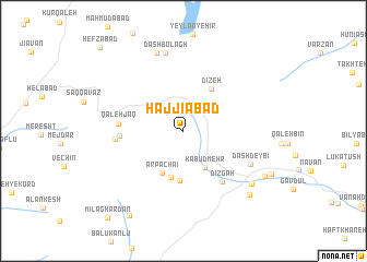 map of Ḩājjīābād