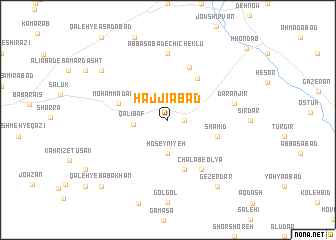 map of Ḩājjīābād