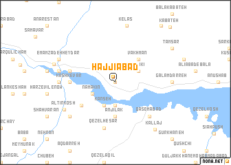 map of Ḩājjīābād