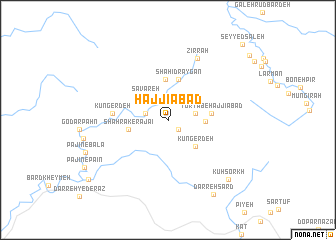 map of Ḩājjīābād