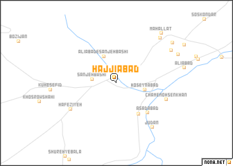 map of Ḩājjīābād