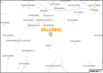 map of Ḩājjīābād