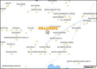 map of Ḩājjīābād